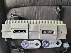 Super Nintendo SNES Console with Controllers and Game Bundle