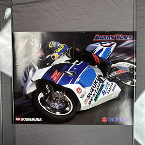 Vintage Early 1990s Aaron Yates Suzuki GSX R Motorcycle Yoshimura posters 20x15