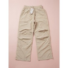 NWT Casual Utility Parachute Pants Khaki Medium Lightweight Outdoor Running Hike