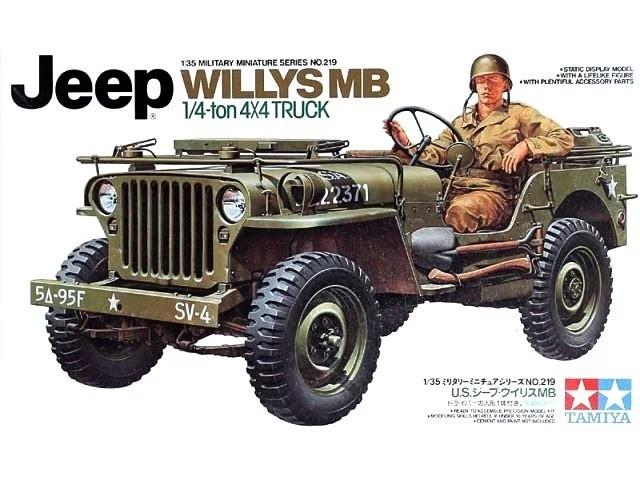 Tamiya 35219  1:35th scale Jeep Willys MB 1/4ton 4X4 Truck