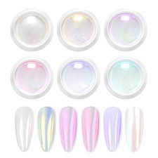 Chrome Nail Powder Pearlescent Glitter Effect Nail Art Decoration Set