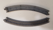Kato N Unitrack R249-45 curved track sections. Used. Not in package.