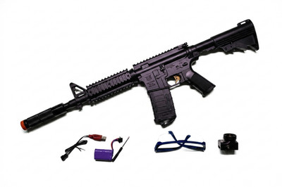 Elektrische Gel Blaster Waffe M41A mit 5000 Gel Kugeln | Schwarz