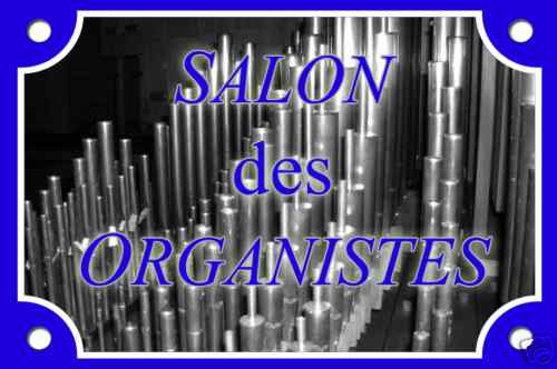 Plaque de rue Salon des Organistes en aluminium rigide finition mate