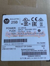 AB 25B-D010N114 PowerFlex 525 VFD, 480V AC, 3-ph, 10.5A, 4kW 5HP
