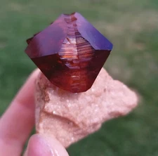 Arcanite Lab Grown Crystals Red-Brown Twinned Crystals From Poland     5.0 Cm's