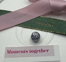 Pandora Essence balance Charm Grey Mother Of Pearl Mosaic 796080MMB Genuine Ale