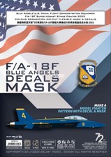 1/48 1/72 US F/A-18F Blue Angels Fighter Color Separation Mask for Academy/MENG