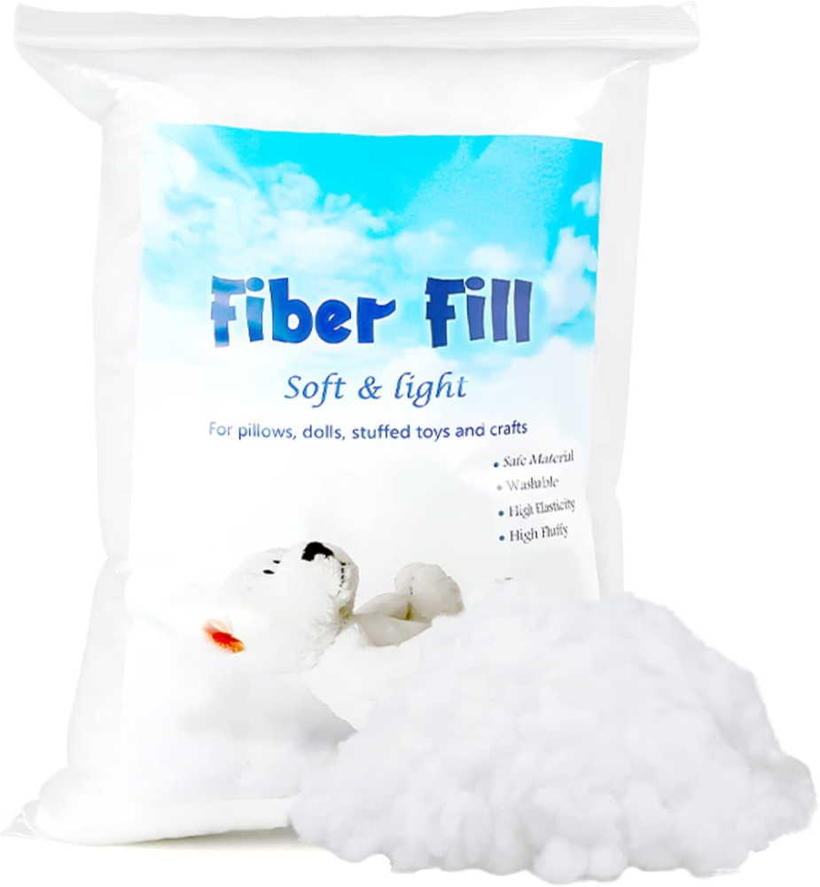 50G Premium Recycled Polyester Fiberfill for Stuffing and Crafting 50G Premium Recycled Polyester Fiberfill for Stuffing and Crafting