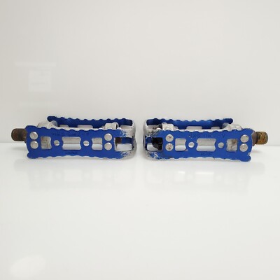 パーツ MKS JAPAN BM-7 Blue old school bmx pedal Vintage MKS BMX-7 Pedals Set 1/2