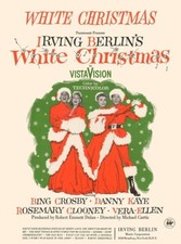 1954 White Christmas Movie Poster Bing Crosby Danny Kaye Clooney