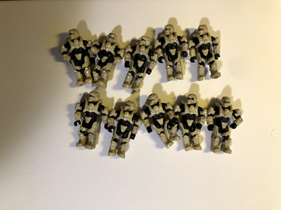 Lot HALO Mega Construx Bloks UNSC SPARTAN Warrior Stealth Figures & 10 Guns
