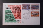 ITALIA ITALY, Repubblica 1968 VITTORIA 3 Valori su  busta FDC First Day Cover