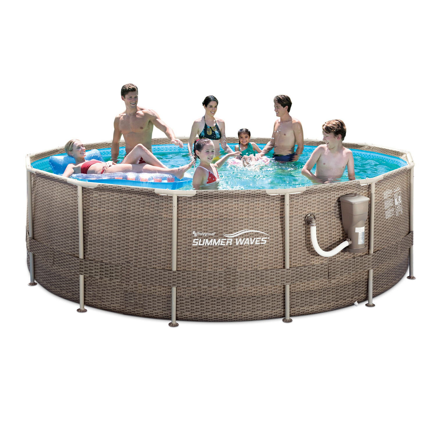 Summer Waves 14ft X 48in Frame Outdoor Swimming Pool Set For Sale Online Ebay