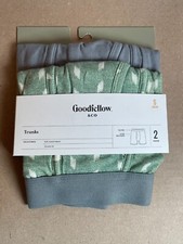 Men's Dotted Print Trunks 2pk - Goodfellow  Co  Comfort Underwear Green/Gray S