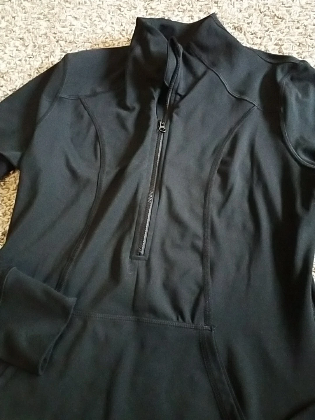 yogalicious 1/2 zip thumbhole running athletic jacket