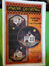 Primitive Gathering " Pumpkin Farm" Table Runner Pattern