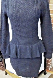 peplum sweater dress