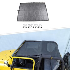 Mesh Bikini Top Sunroofs Uv Protection Sunshade Cover For Jeep Wrangler Tj 1997