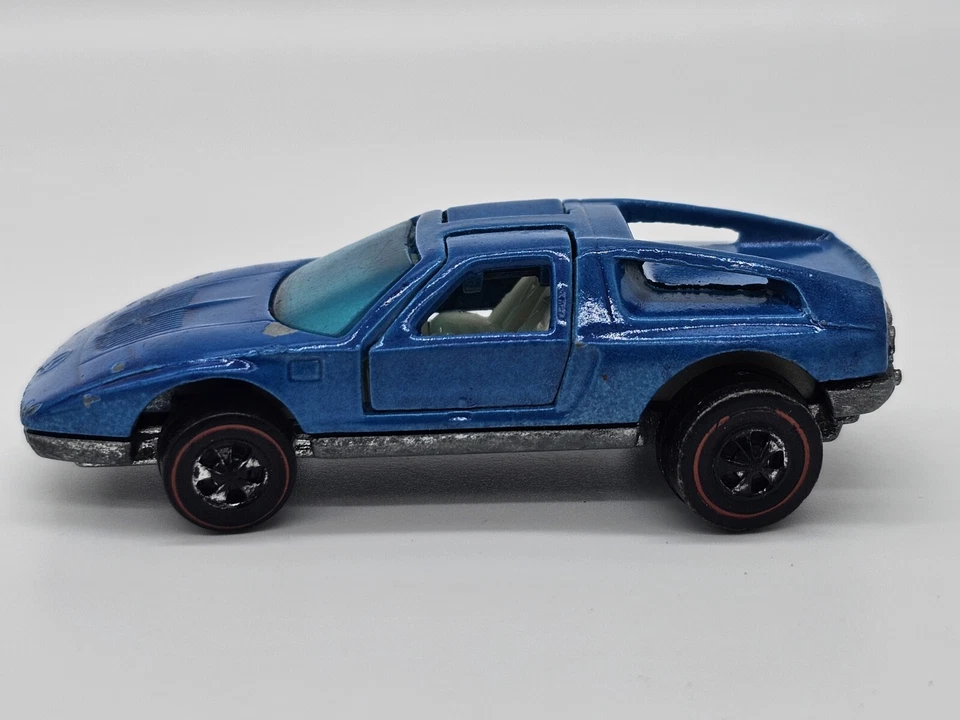 De colección Hot Wheels 1970 Redline Mercedes Benz C-111 azul   Foto 2 de 4