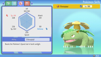 Pokemon Brilliant Diamond Shining Pearl BDSP - Shiny 6IV Max EV Venusaur