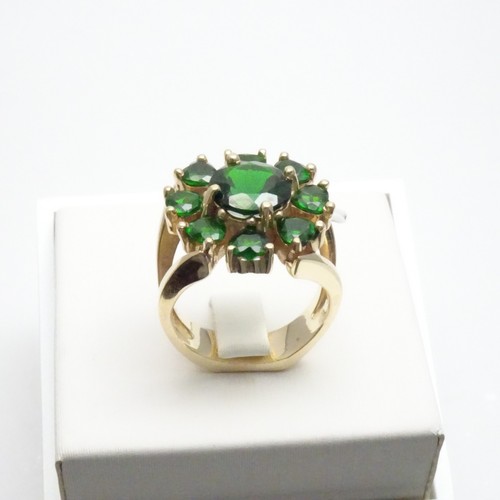 Stunning! 10mm Round & Heart Shape Russian Chrome Diopside - Sz 9.5 GP - Picture 7 of 11