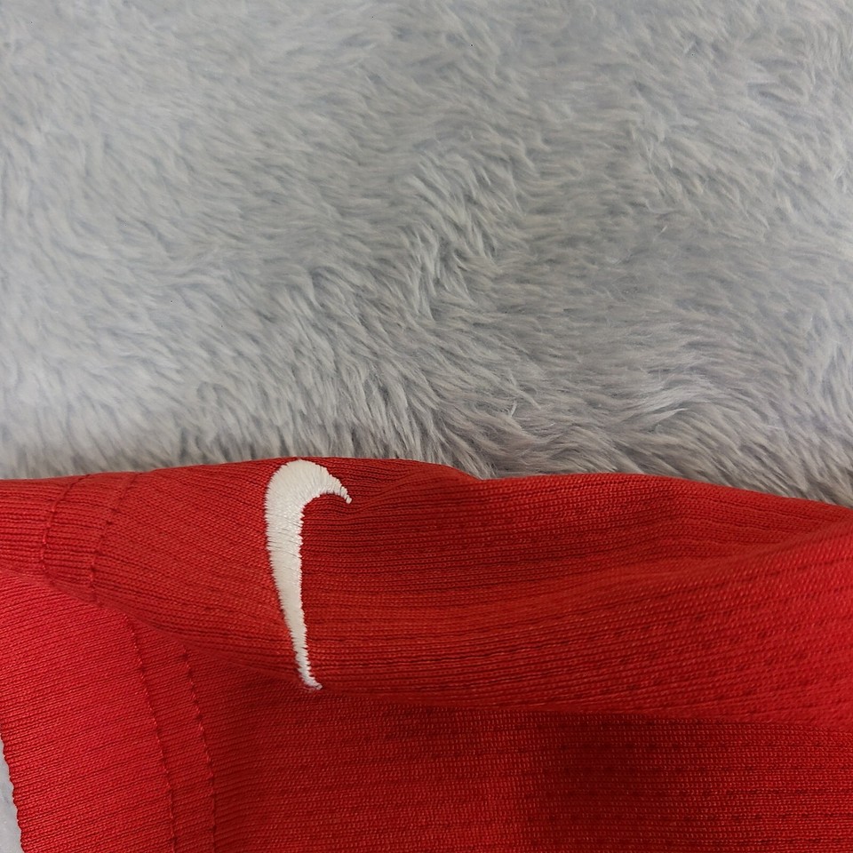 Nike Shirt Mens XLarge Vintage Golf Polo Dri Fit Red Texture Mesh