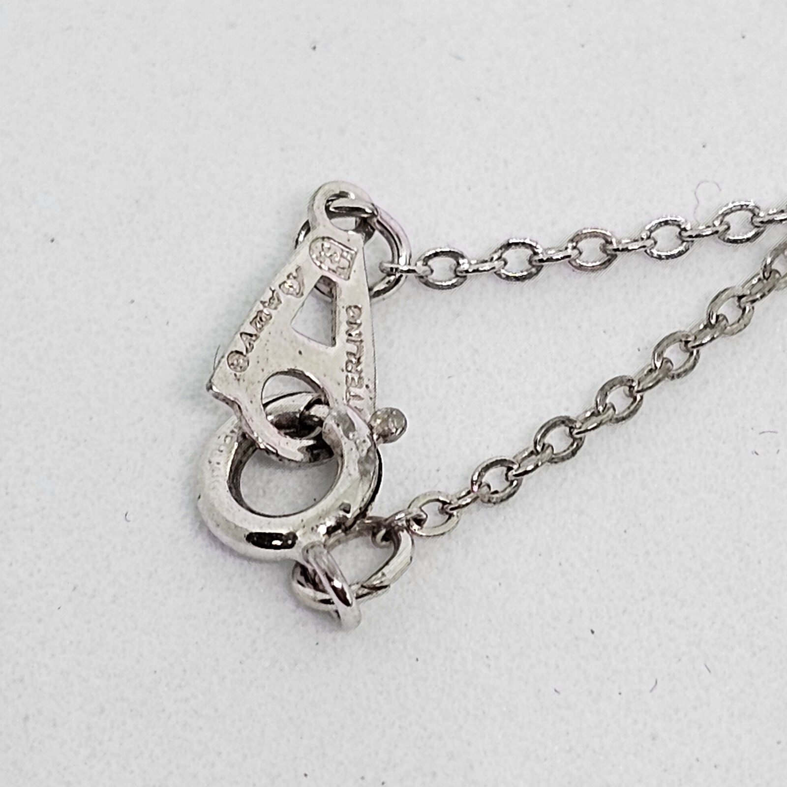 Solid Sterling Silver Abstract Infinity Pendant &… - image 5