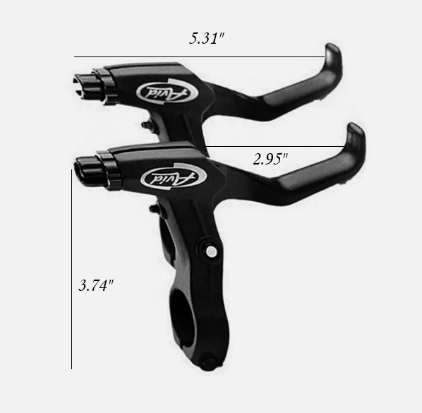 Avid FR5 BLACK Brake Levers Set VBrake Disc Mountain Hybrid Bicycle
