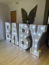 4ft Marquee Numbers and Letters TO BUY Made to order - Large Light Up  LED