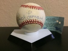 Buck Leonard Autograph Baseball W/O Stand