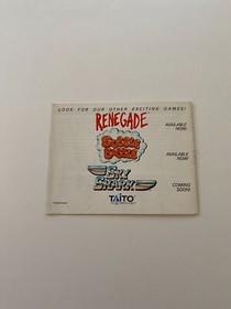 Nes - Operation Wolf Nintendo Folleto Manual Solo Sin Juego