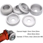 Brazed Diamond Grinding Wheel 3" 75mm Abrasive Vacuum Disc Convex Concave