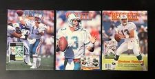 Vintage Lot Of Three Beckett Football Card Monthly Featuring Dan Marino-VG Cond.