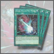 YuGiOh DARK RULER NO MORE x3 GREAT CARD 1st Edition 💎