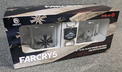  Far Cry 5 Farcry 5 Limited Edition Mason Jar Mug Set With Bottle Opener