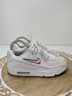 Nike Air Max 90 GS 'Swoosh Pack' DN3730-100 Kids Sneakers Size 5Y/Wmn Sz 6.5