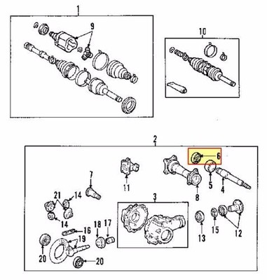 TOYOTA LEXUS 9031147013 OEM Front Axle-Output Shaft Seal
