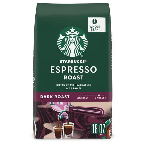Starbucks Whole Bean Coffee Dark Roast Coffee Espresso Roast 100% Arabica 1 b...