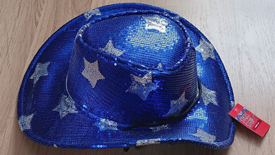 Cowboy Hat Unisex Halloween Costume Patriotic Cheer Dance Team Cheerleader #2
