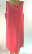Ann Taylor Womens Pink Sleeveless Round Neck Retro Short Shift Dress Size 12