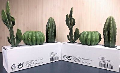 2 Sets Ikea Fejka Miniature Artificial Cactus Plants x 3 Cacti Per Set |  eBay