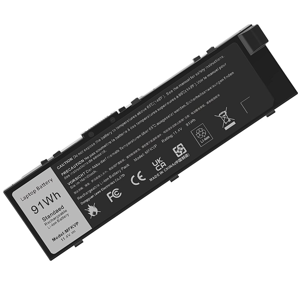 91Wh MFKVP Dell Battery For Dell Precision 15 7510 7520 17 7710 7720