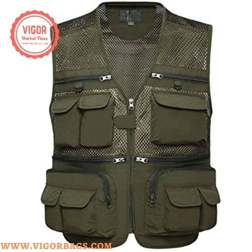 Comfort vest Safari Fishing Travel Photo Cargo Vest Jacket Multi Pockets