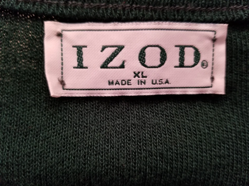 Izod Mens Sweater Vest Shirt Size XL X Large Green - Image 2 of 4