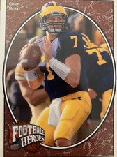 2008 Upper Deck Heroes #118 CHAD HENNE Silver Rookie SP Football Card. rookie card picture