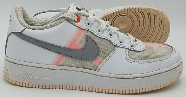 Nike Air Force 1 Lv8 Gs White Hyper Crimson Atmosphere Noir Grey Off  AV0743-100 - Sepsport