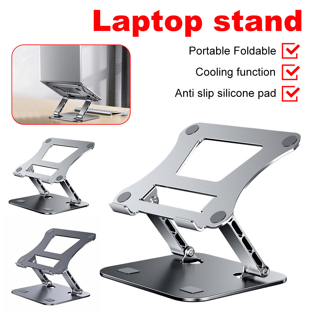 Adjustable Aluminum Laptop Stand Ergonomic Desk Holder Fits 10 to 17 Inch Computers