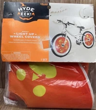 Hyde And Eek Boutique Adult Light Up Wheel Covers Jack O Lantern New In Package 