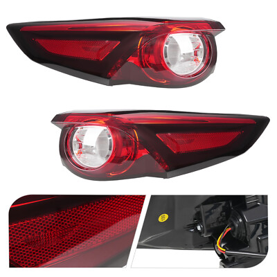Tail Lights For 2016-2023 Mazda CX-9 LED Halogen Left and Right Side Rear Lamps